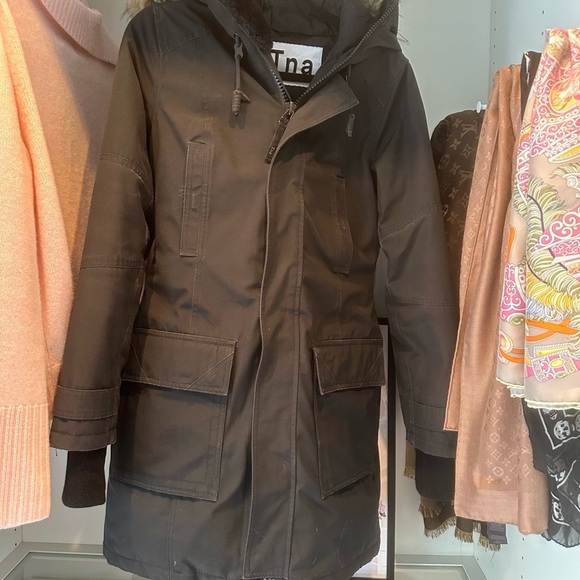 BANCROFT Black Parka with Faux Fur Hood - Picture 9 of 13
